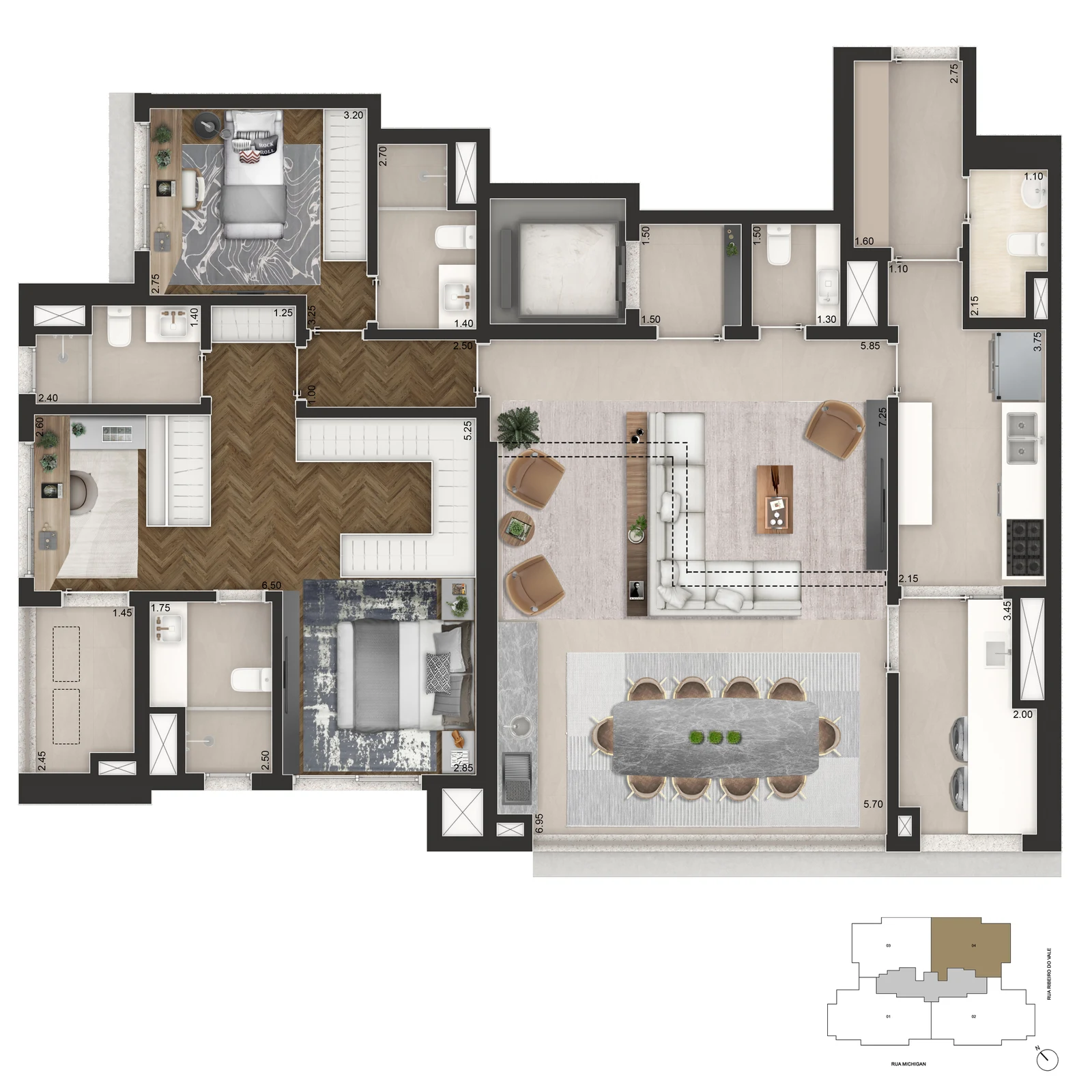 145 m² — opção 1
