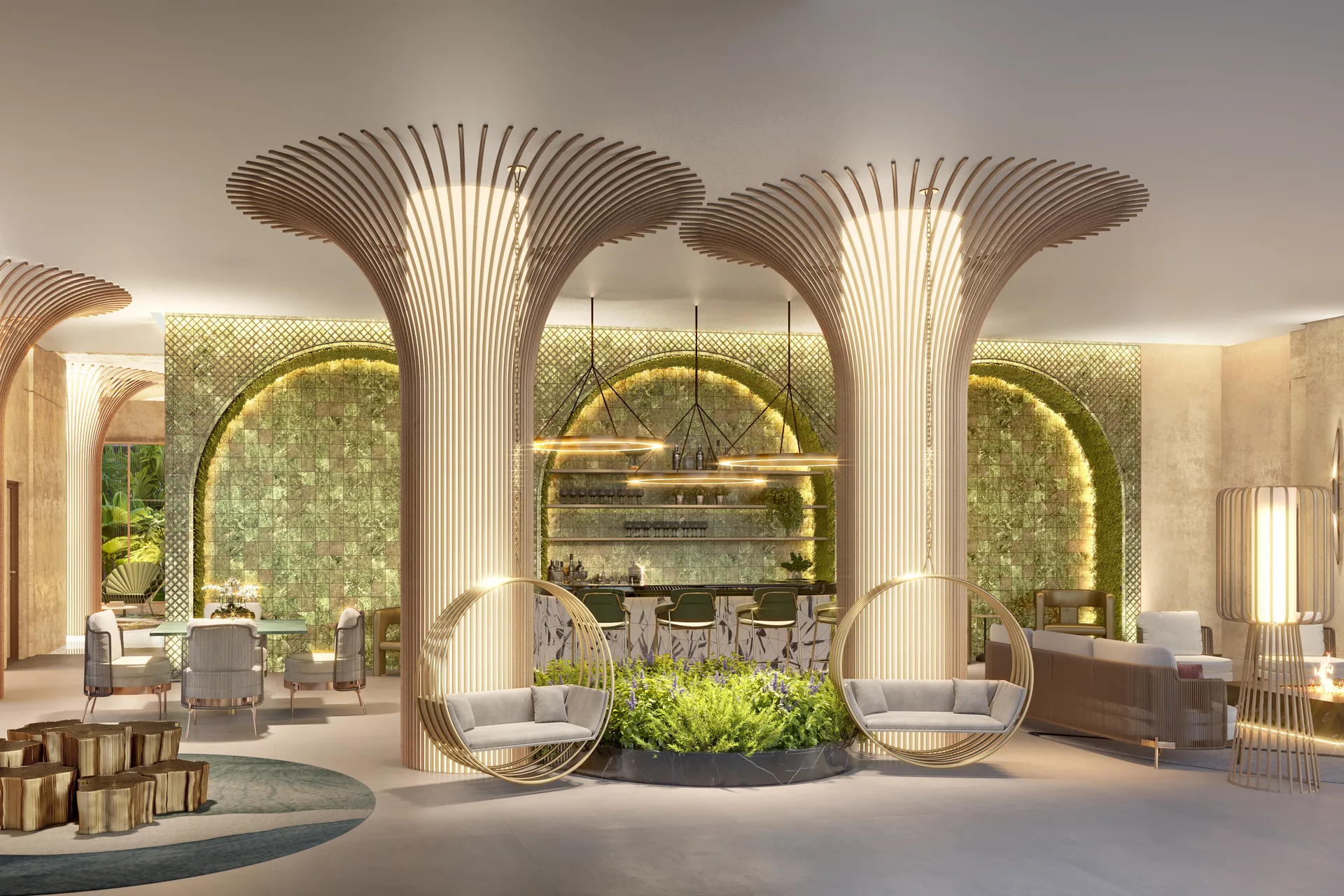 Lounge bar · pilotis