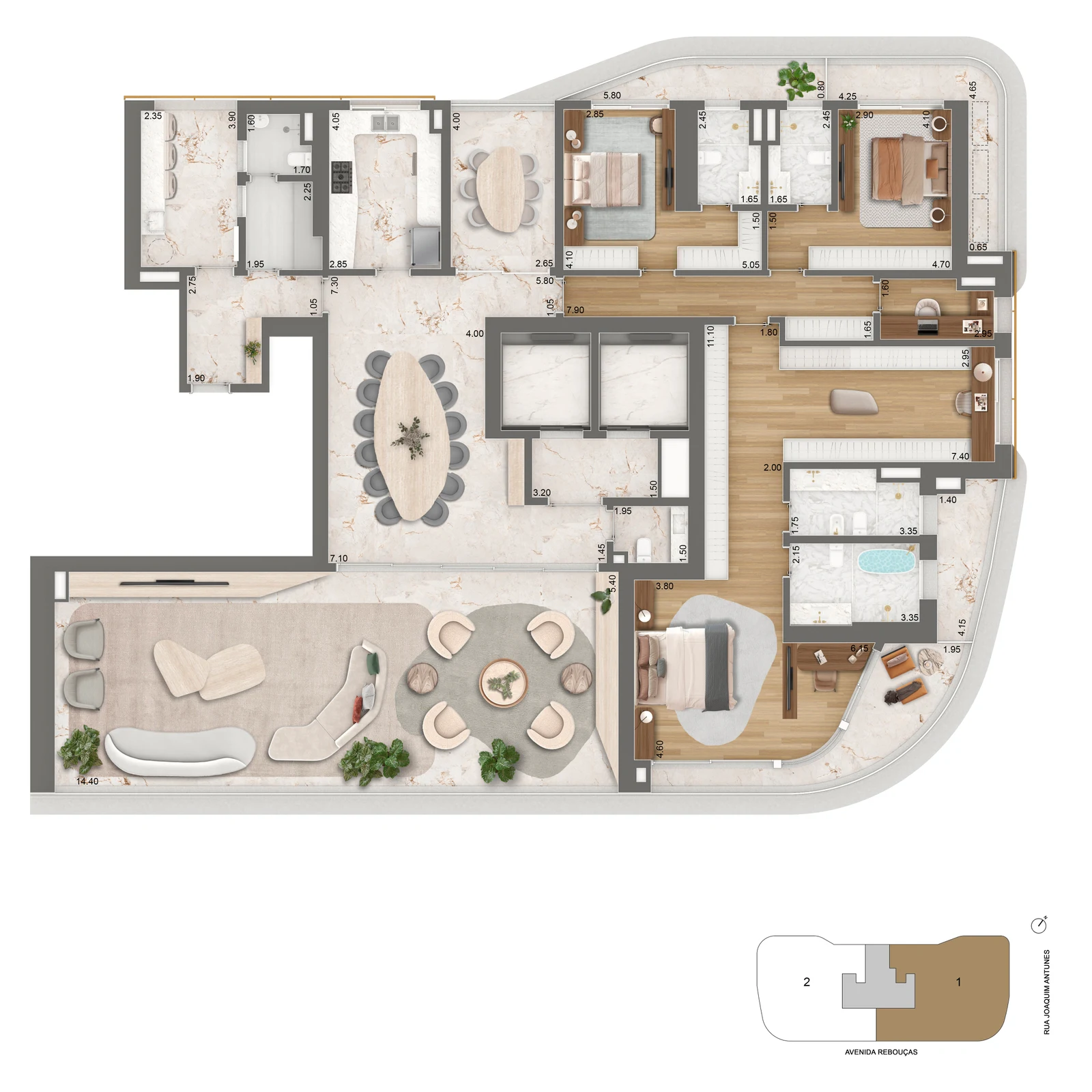 379 m² · opção de planta