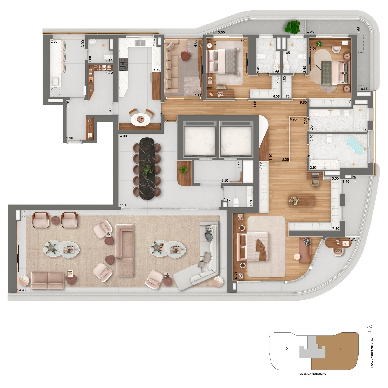 379 m² · opção decorada