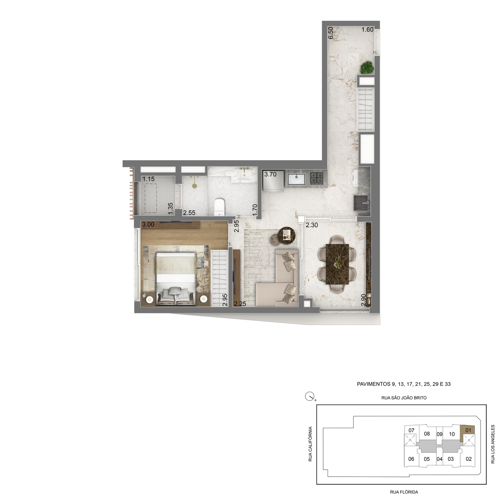 52 m² · Tipo B